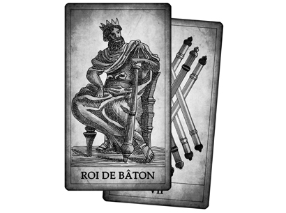 Cartes de Bâton du Tarot