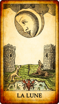 Carte de Tarot « La Lune »