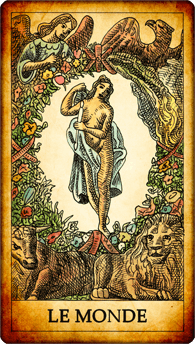 Carte de Tarot « Le Monde »