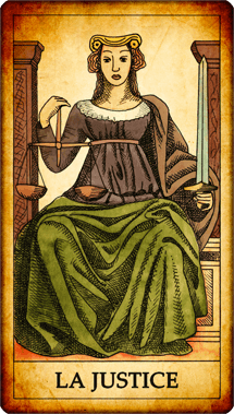 Carte de Tarot « La Justice »